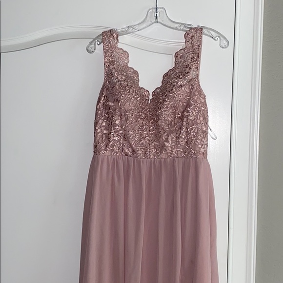 Lulu’s Dusty Lavender Embroidered Maxi Dress - Picture 6 of 10